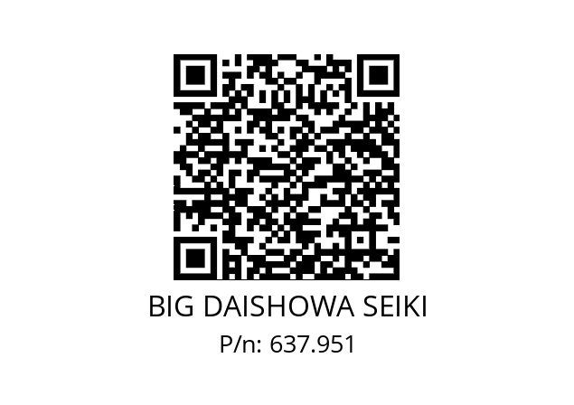  FKW200CC12DVS BIG DAISHOWA SEIKI 637.951