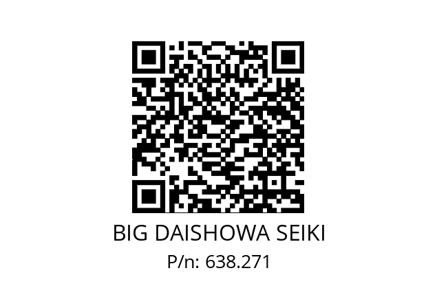  106-134/156-184TW98/148WC06 BIG DAISHOWA SEIKI 638.271