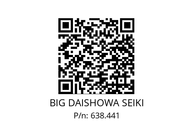  41/54TW41CC09 BIG DAISHOWA SEIKI 638.441