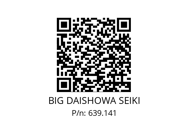  ETL41/54SW41SC09 / S BIG DAISHOWA SEIKI 639.141