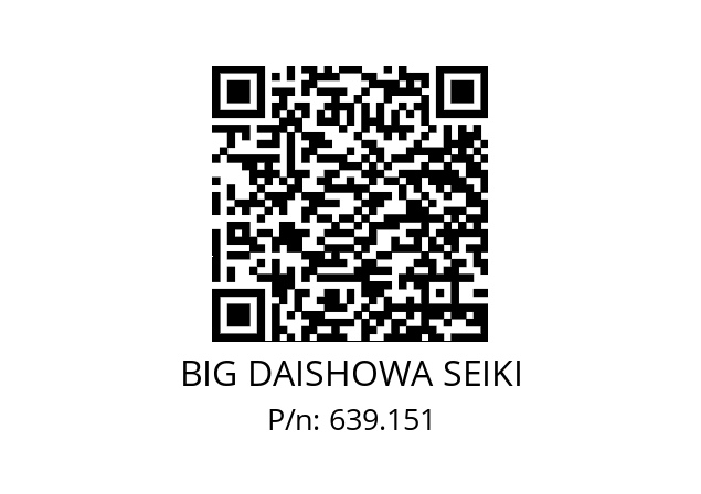  RTL53/70SW53SC12 / S BIG DAISHOWA SEIKI 639.151