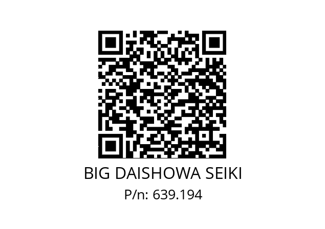  FM1SW98SC12 BIG DAISHOWA SEIKI 639.194