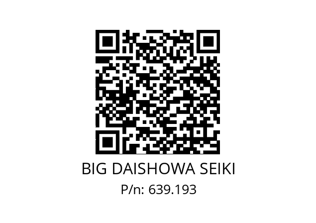  FMSW68SC09 BIG DAISHOWA SEIKI 639.193