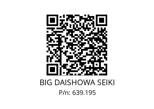  FM2SW98SC12 BIG DAISHOWA SEIKI 639.195