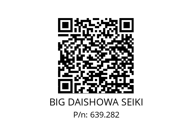  ETL156/184SW148WC06 / L BIG DAISHOWA SEIKI 639.282