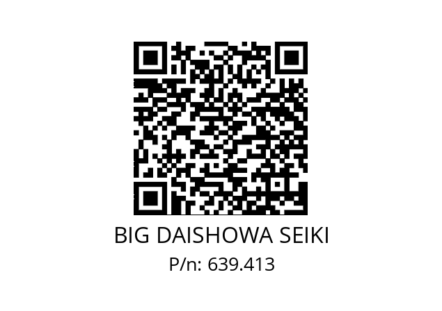  20/26SW20CC06 / SET BIG DAISHOWA SEIKI 639.413