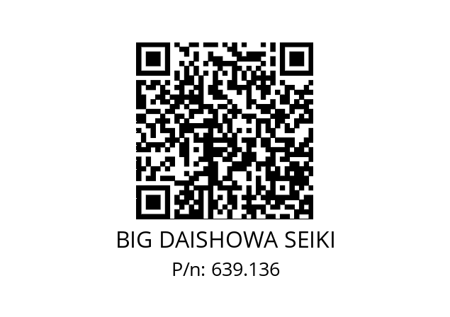  ETL41/51SW32SC09 / L BIG DAISHOWA SEIKI 639.136