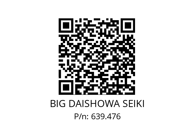  ETL125/153SW98CC12 / L BIG DAISHOWA SEIKI 639.476