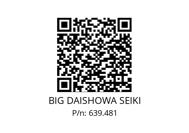  ETL148/176SW148CC12 / S BIG DAISHOWA SEIKI 639.481