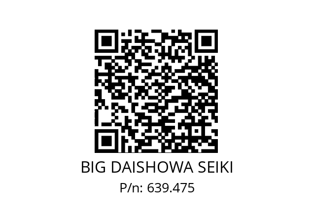  ETL125/153SW98CC12 / S BIG DAISHOWA SEIKI 639.475