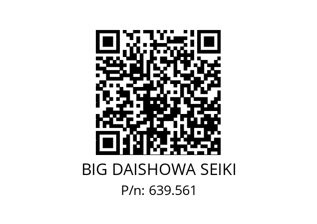  ETL68/90SW68CC16 / S BIG DAISHOWA SEIKI 639.561