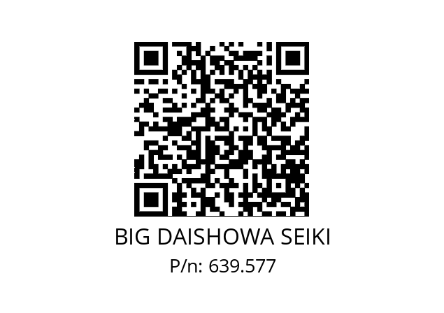  125/153SW98CC16 / SET BIG DAISHOWA SEIKI 639.577