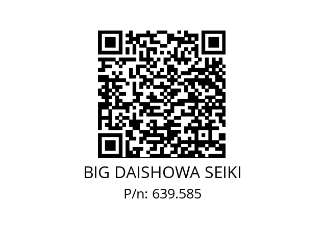  ETL175/203SW148CC16 / S BIG DAISHOWA SEIKI 639.585