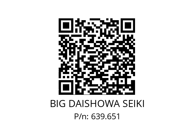  ETLSSH53/70SW53 / S BIG DAISHOWA SEIKI 639.651