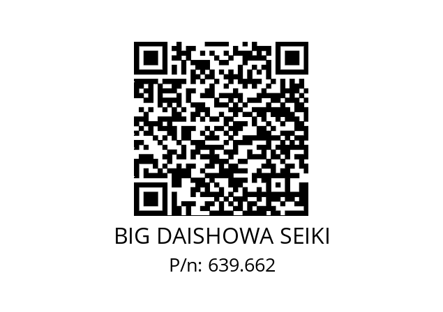  ETLSSH68/90SW68 / L BIG DAISHOWA SEIKI 639.662