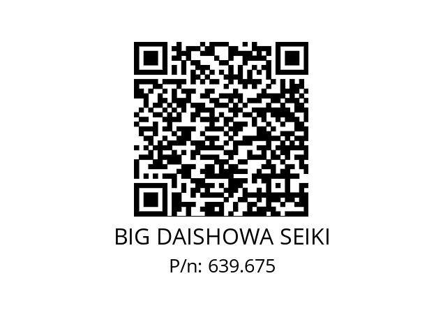  ETLSSH125/153SW98 / S BIG DAISHOWA SEIKI 639.675