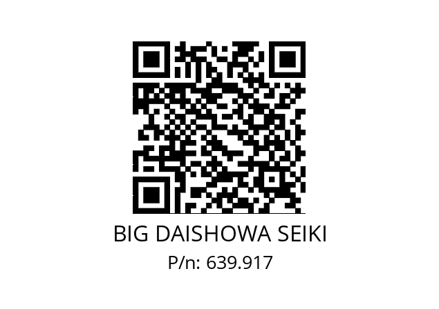  SWF98 BIG DAISHOWA SEIKI 639.917