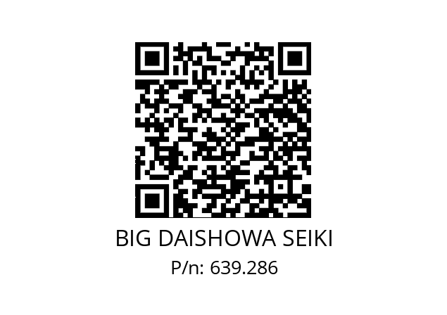  ETL181/209SW148WC06 / L BIG DAISHOWA SEIKI 639.286