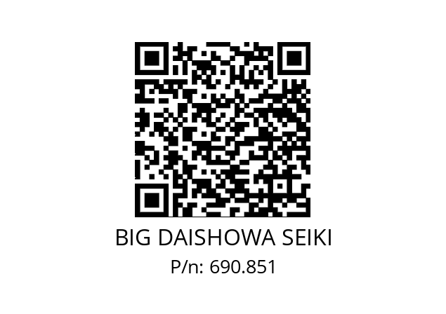  ETLSSLCKS4 BIG DAISHOWA SEIKI 690.851