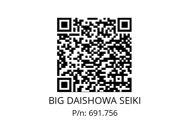  ETLGBSC09X7,3 BIG DAISHOWA SEIKI 691.756