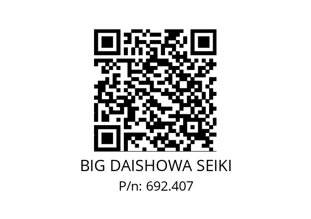  ETLSDO8 BIG DAISHOWA SEIKI 692.407