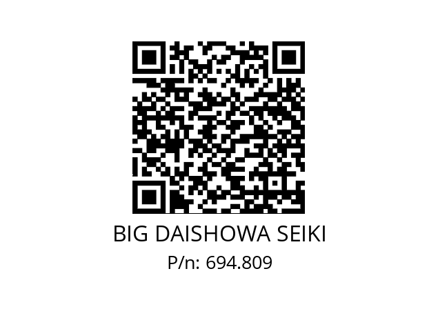  ETLGRSTORXPLUST9IP BIG DAISHOWA SEIKI 694.809