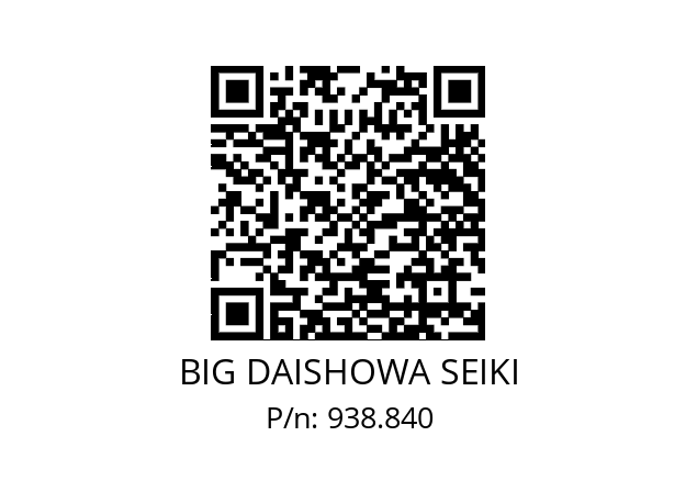  TPGW070203PKD BIG DAISHOWA SEIKI 938.840