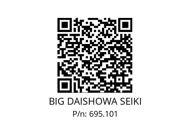  ETLPLESC09 BIG DAISHOWA SEIKI 695.101