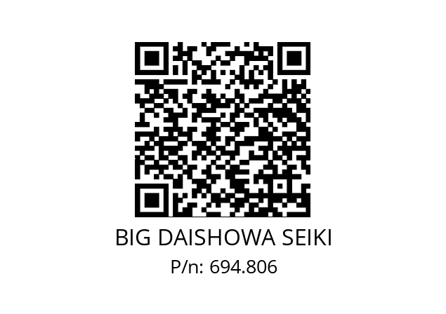  ETLGRSTORXPLUST6IP BIG DAISHOWA SEIKI 694.806