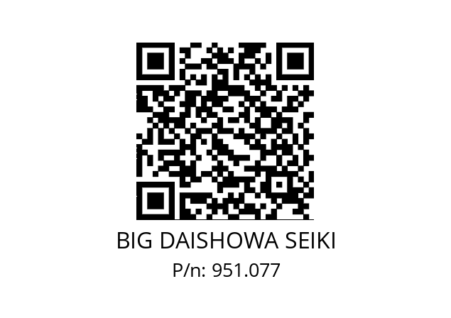  ETLHSEX25 BIG DAISHOWA SEIKI 951.077