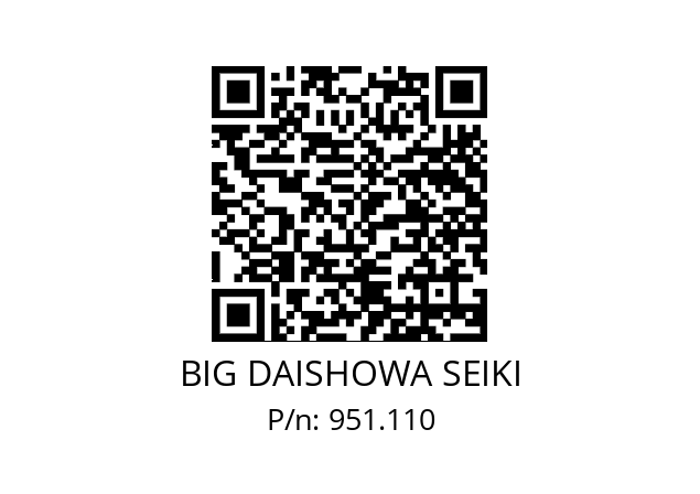  DS32x19ISO10897 BIG DAISHOWA SEIKI 951.110