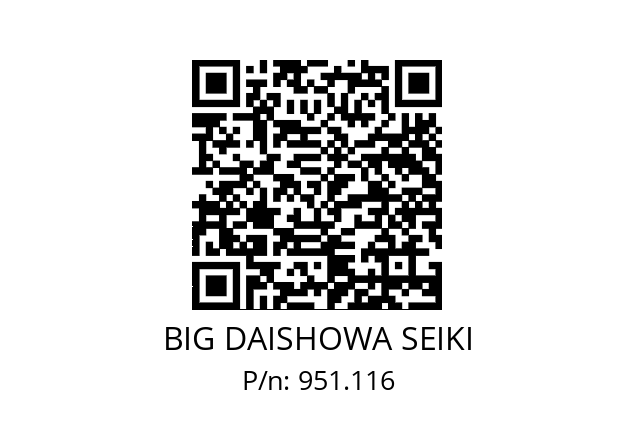  DS32x31ISO10897 BIG DAISHOWA SEIKI 951.116