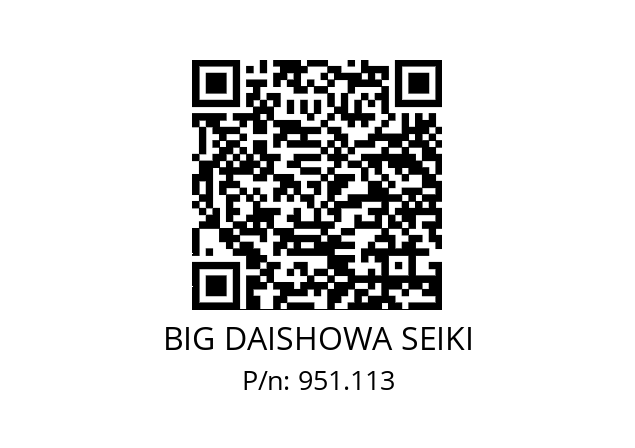  DS32x24ISO10897 BIG DAISHOWA SEIKI 951.113