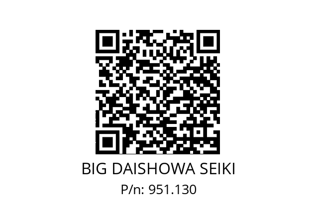  DS40x19ISO10897 BIG DAISHOWA SEIKI 951.130