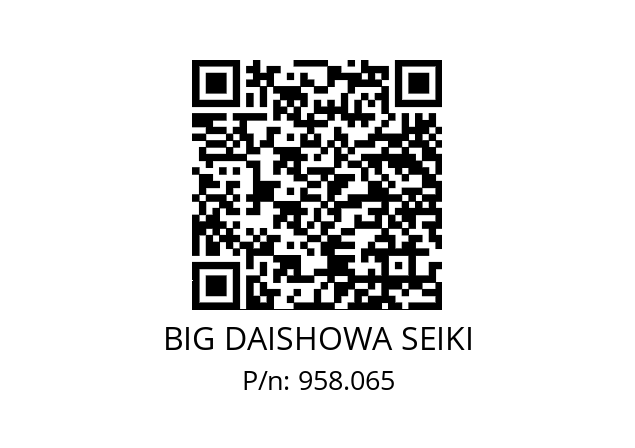  DN130STP20 BIG DAISHOWA SEIKI 958.065