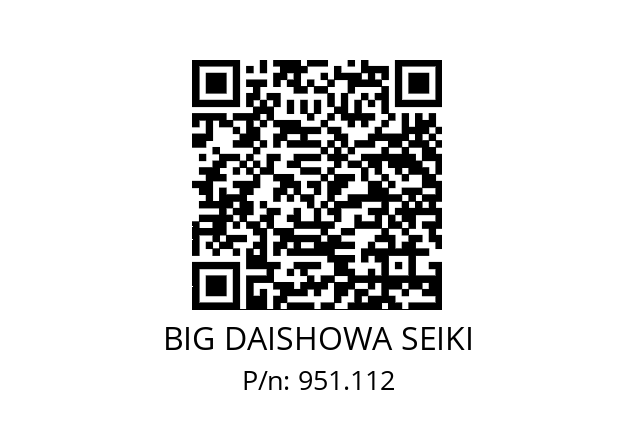  DS32x23ISO10897 BIG DAISHOWA SEIKI 951.112