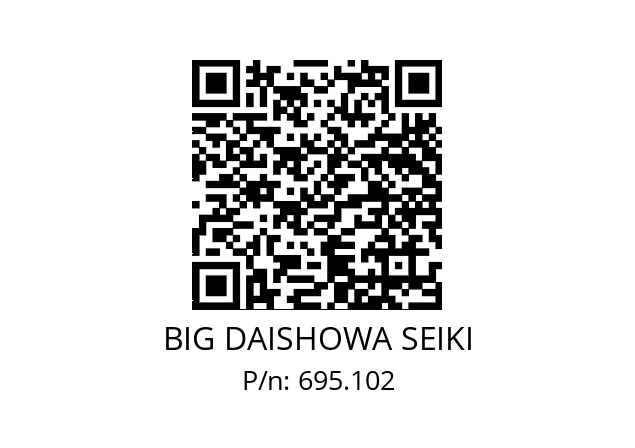  ETLPLESC12 BIG DAISHOWA SEIKI 695.102