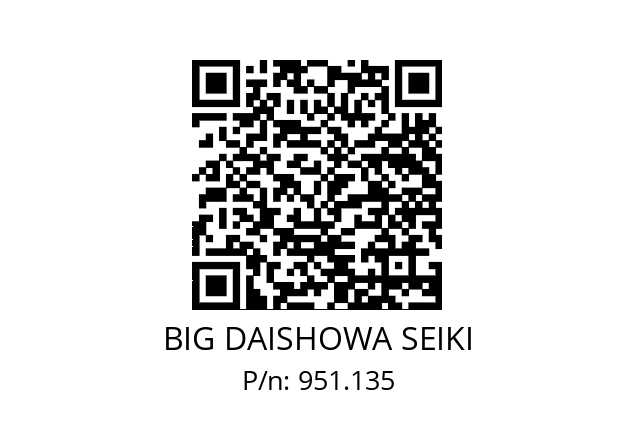  DS40x29ISO10897 BIG DAISHOWA SEIKI 951.135