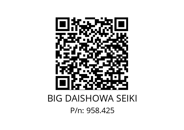  NP4250P20C BIG DAISHOWA SEIKI 958.425