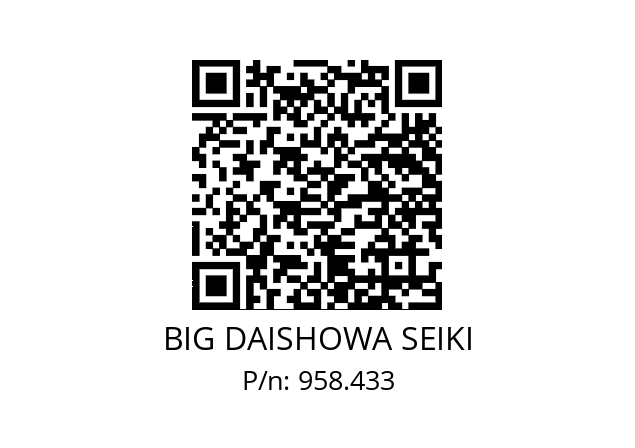  NP4330P20C BIG DAISHOWA SEIKI 958.433