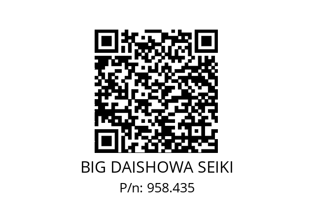  NP4350P20C BIG DAISHOWA SEIKI 958.435