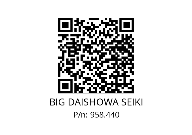  NP4400P20C BIG DAISHOWA SEIKI 958.440