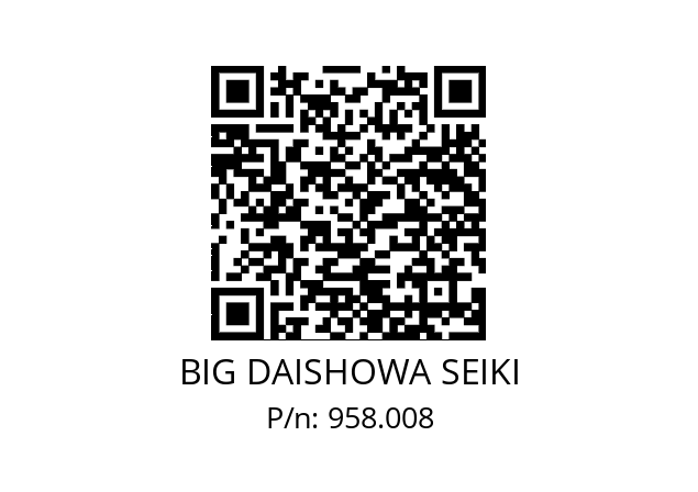  DNF12-22XW10 BIG DAISHOWA SEIKI 958.008