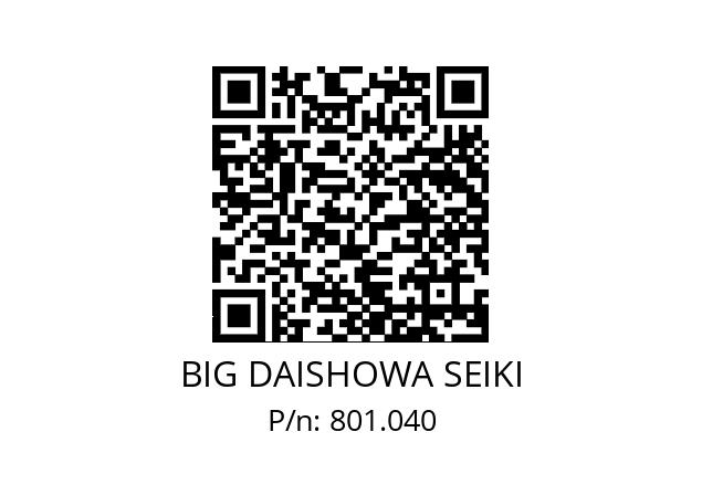  BDV40-RBX7C-4S-150 BIG DAISHOWA SEIKI 801.040