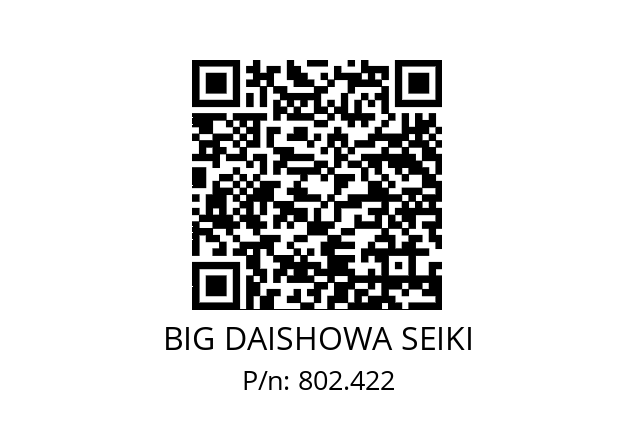  BDV50-RBX5C-4S-145 BIG DAISHOWA SEIKI 802.422