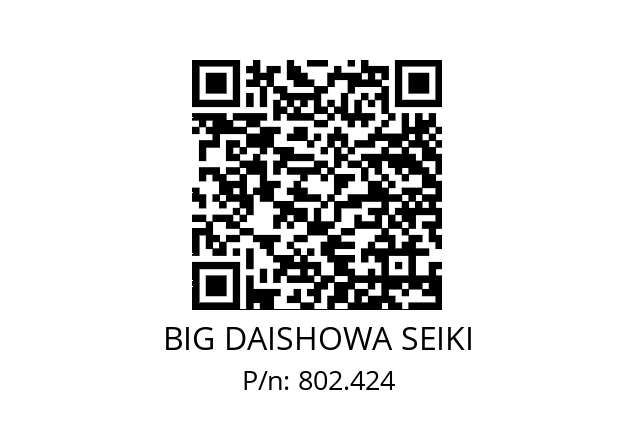  BDV50-RBX7C-4S-145 BIG DAISHOWA SEIKI 802.424