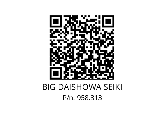  DN200.00K20 BIG DAISHOWA SEIKI 958.313