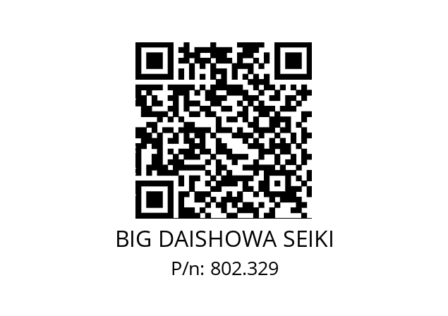  SB-G/E BIG DAISHOWA SEIKI 802.329