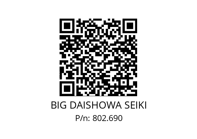  HSK-A100-AG90-CA6SGM-329-110 BIG DAISHOWA SEIKI 802.690