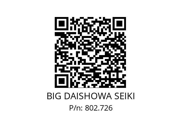  HSK-A63-AG90-13-185-65 BIG DAISHOWA SEIKI 802.726